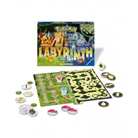 Настолна игра Ravensburger - Pokémon Labyrinth Glow in the Dark - Детска