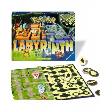 Настолна игра Ravensburger - Pokémon Labyrinth Glow in the Dark - Детска