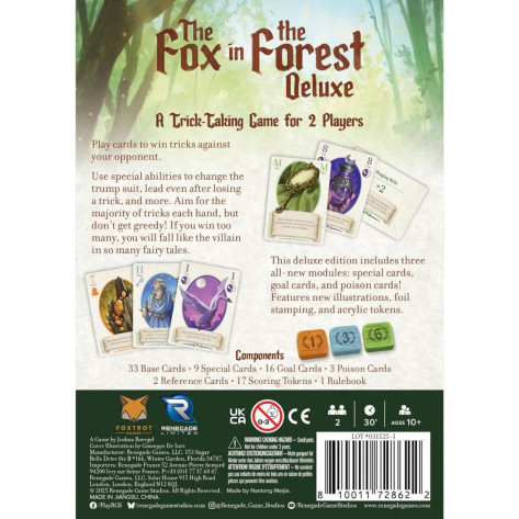 Настолна игра с карти The Fox in the Forest Deluxe - Семейна