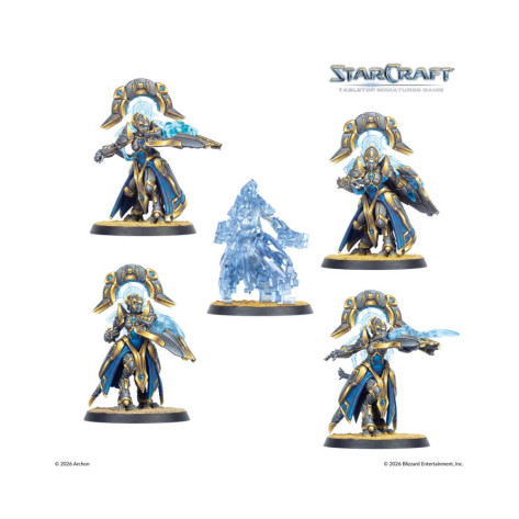 Настолна игра StarCraft: Tabletop Miniatures Game - Protoss Starter Set Founders Edition - Стратегическа