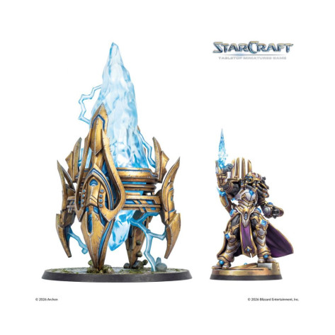 Настолна игра StarCraft: Tabletop Miniatures Game - Protoss Starter Set Founders Edition - Стратегическа