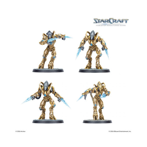 Настолна игра StarCraft: Tabletop Miniatures Game - Protoss Starter Set Founders Edition - Стратегическа
