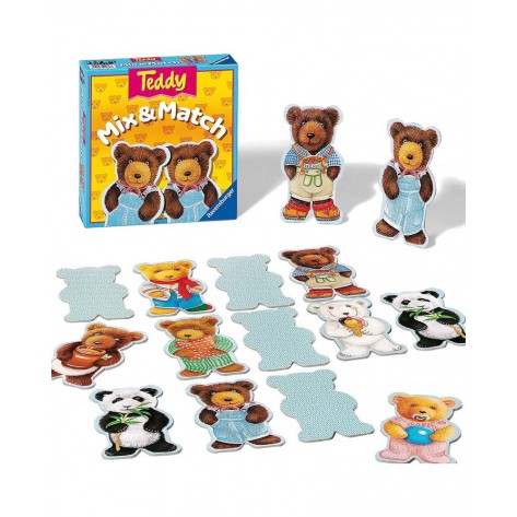Настолна игра Teddy Mix & Match - Детска