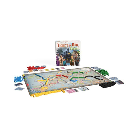 Настолна игра Ticket to Ride: Europe (2026 Refresh) - Семейна