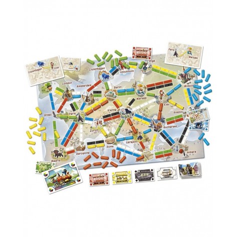 Настолна игра Ticket to Ride: First Journey (Europe) - детска