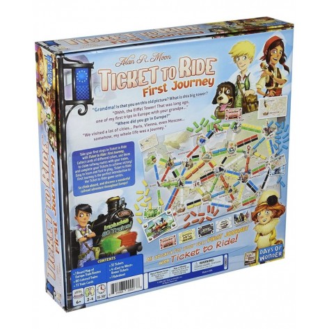 Настолна игра Ticket to Ride: First Journey (Europe) - детска