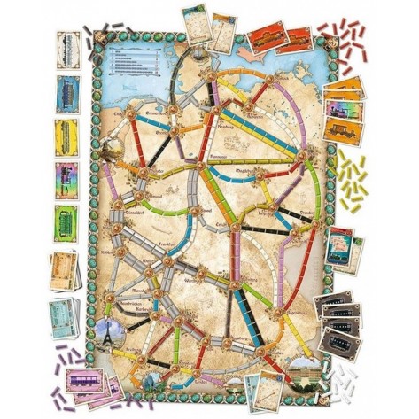 Настолна игра Ticket to Ride - Germany