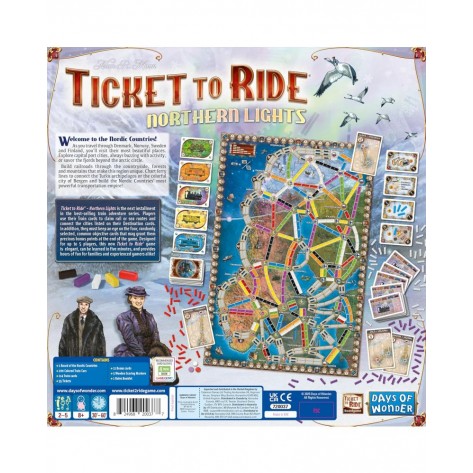 Настолна игра Ticket to Ride: Northern Lights - Семейна
