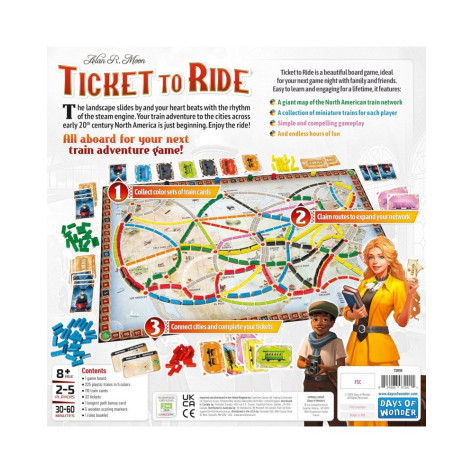 Настолна игра Ticket to Ride (Refresh) - Семейна