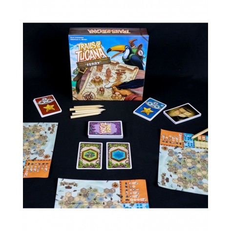 Настолна игра Trails of Tucana + Ferry Expansion - Семейна