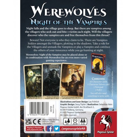 Настолна игра Werewolves: Night of the Vampires - Парти