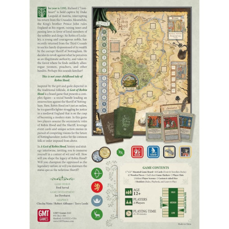 Настолна игра за двама A Gest of Robin Hood - Стратегическа