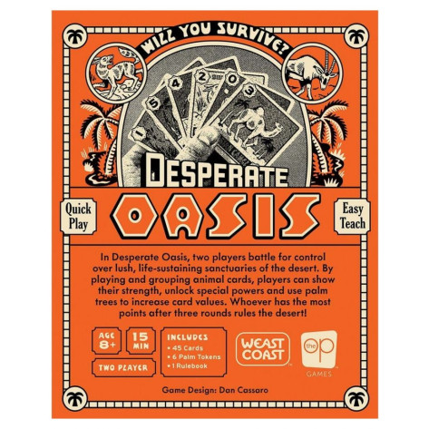 Настолна игра за двама Desperate Oasis - Стратегическа