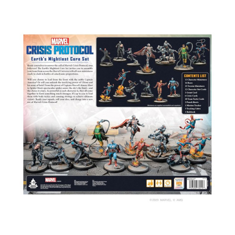 Настолна игра за двама Marvel Crisis Protocol: Earth's Mightiest Core Set - стратегическа