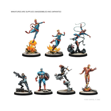 Настолна игра за двама Marvel Crisis Protocol: Earth's Mightiest Core Set - стратегическа