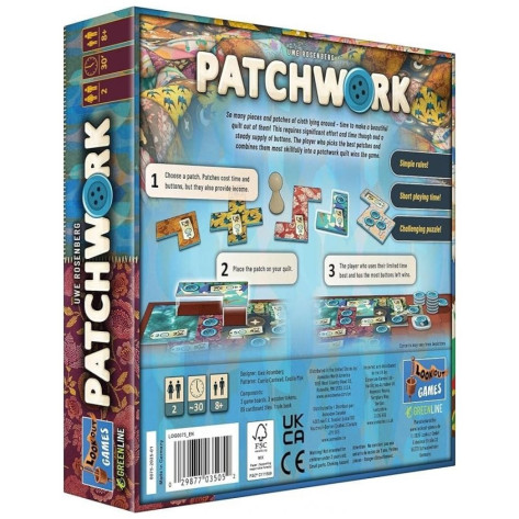 Настолна игра за двама Patchwork (Revised Edition) - Абстрактна