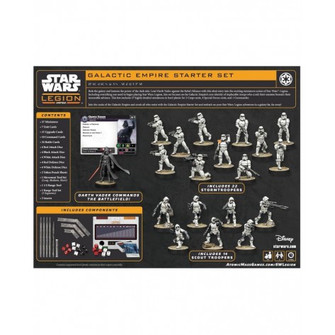 Настолна игра за двама Star Wars: Legion - Galactic Empire Starter Set - Стратегическа