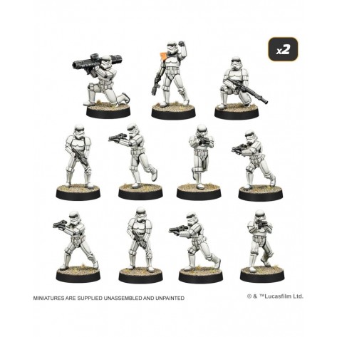 Настолна игра за двама Star Wars: Legion - Galactic Empire Starter Set - Стратегическа