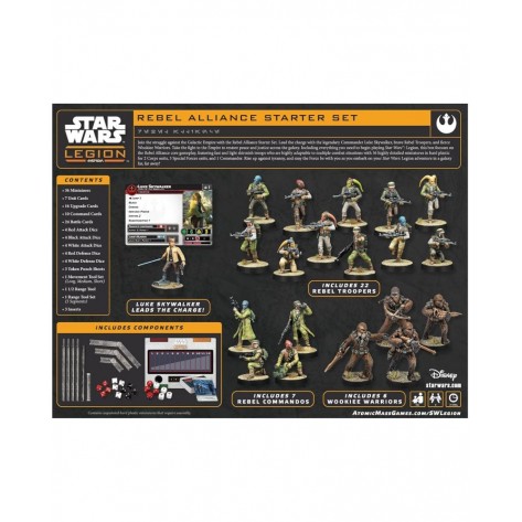 Настолна игра за двама Star Wars: Legion - Rebel Alliance Starter Set - Стратегическа