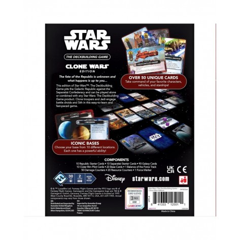 Настолна игра за двама Star Wars: The Deckbuilding Game - Clone Wars - Стратегическа