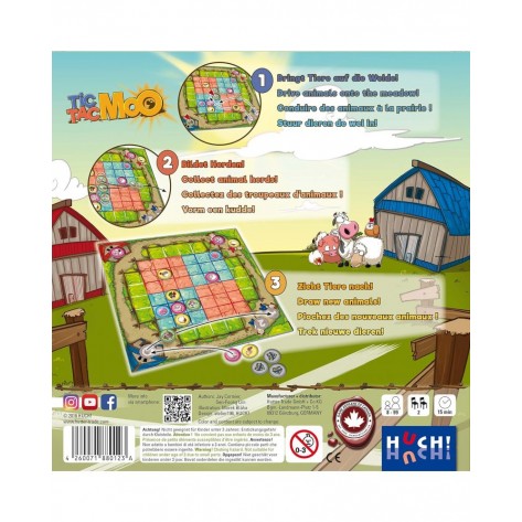 Настолна игра за двама Tic Tac Moo - Детска