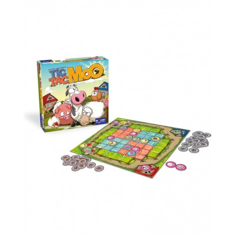 Настолна игра за двама Tic Tac Moo - Детска