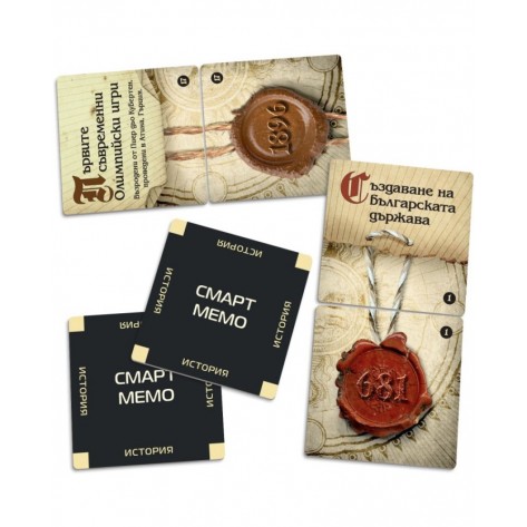 Настолна мемори игра Смарт Мемо: История - Семейна