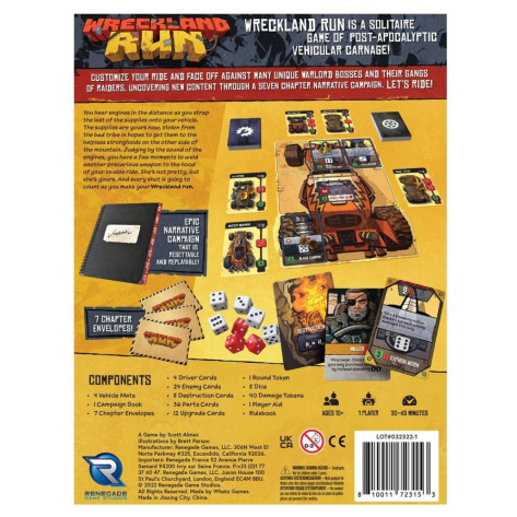 Настолна соло игра Wreckland Run - Стратегическа