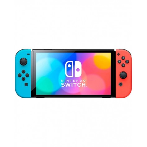 Конзола Nintendo Switch OLED - Red & Blue + Steelplay Adventure Wireless Controller Bundle