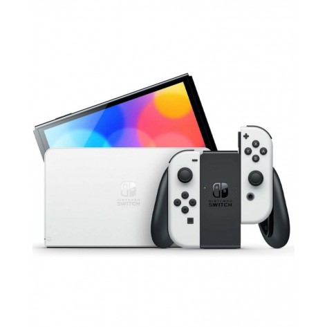 Конзола Nintendo Switch OLED - White + Mario Kart 8 Deluxe + 12 месеца NSO