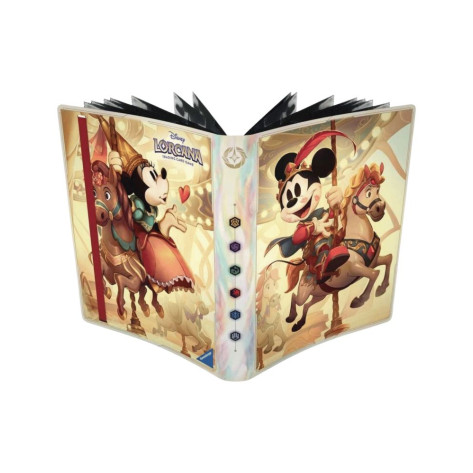 Папка за съхранение на карти Ravensburger - Disney Lorcana TCG: Mickey and Minnie 9-Pocket Card Portfolio