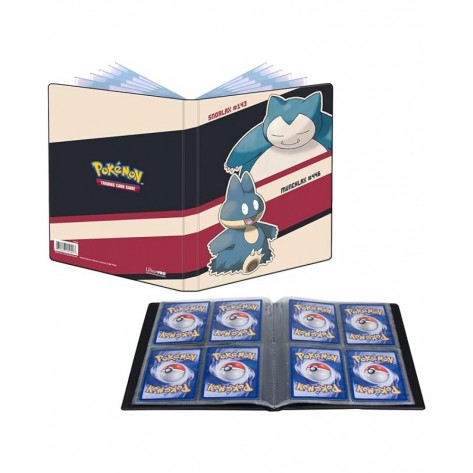 Папка за съхранение на карти Ultra Pro - 4-Pocket Portfolio, Pokemon TCG: Snorlax and Munchlax