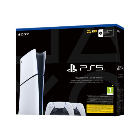 Конзола PlayStation 5 (Slim) Digital Edition + втори контролер DualSense