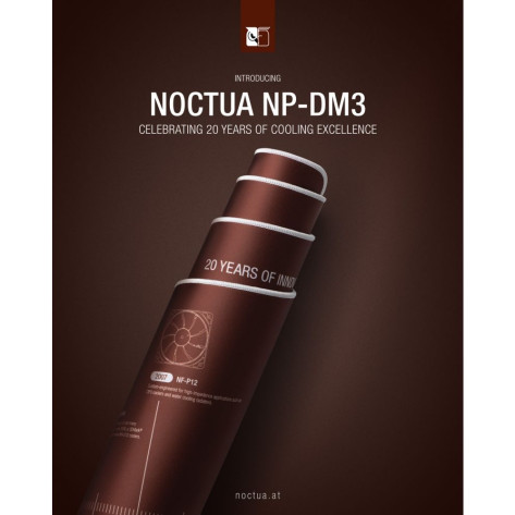 Подложка за бюро Noctua - NP-DM3, 90 x 40 cm, мека, кафява
