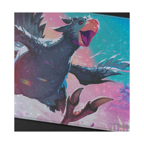 Подложка за игри с карти Ultra Pro - MTG: Final Fantasy x Universes Beyond, Traveling Chocobo (Black) Holofoil Playmat