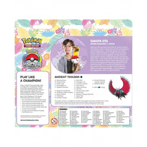 Pokémon TCG: World Championships Decks 2024 - Sakuya Ota: Ancient Toolbox