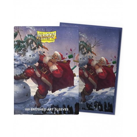 Протектори за карти Dragon Shield - Brushed Art Sleeves Standard Size, Christmas 2025 (100 бр.)