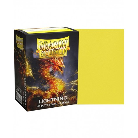 Протектори за карти Dragon Shield Dual Sleeves - Matte Lightning (100 бр.)