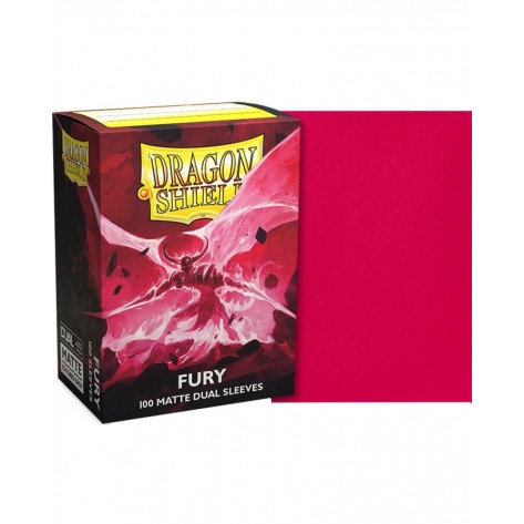 Протектори за карти Dragon Shield Dual Sleeves - Matte Fury (100 бр.)