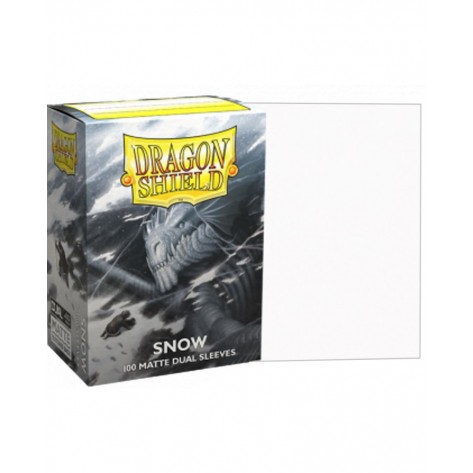 Протектори за карти Dragon Shield Dual Sleeves - Matte Snow (100 бр.)