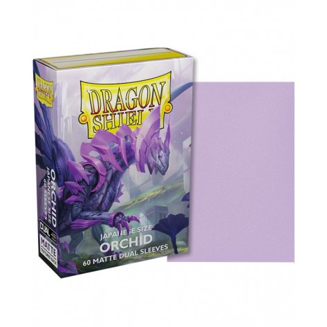 Протектори за карти Dragon Shield Dual Sleeves - Small Matte Orchid (60 бр.)