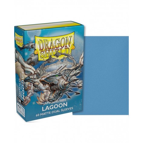 Протектори за карти Dragon Shield Dual Sleeves - Small Matte Lagoon (60 бр.)