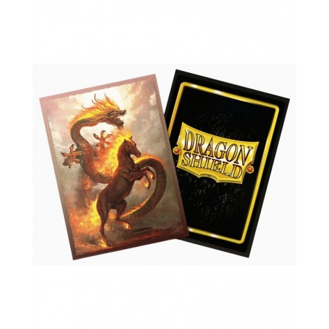 Протектори за карти Dragon Shield - Matte Dual Art Sleeves Standard Size, Lunar New Year 2026: Fire Horse (100 бр.)