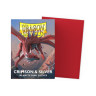 Протектори за карти Dragon Shield - Matte Dual Art Sleeves Standard Size, Crimson & Silver (100 бр.)
