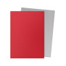 Протектори за карти Dragon Shield - Matte Dual Art Sleeves Standard Size, Crimson & Silver (100 бр.)
