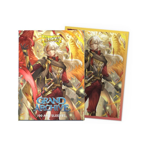 Протектори за карти Dragon Shield - Matte Dual Art Sleeves Standard Size, Grand Archive: Azrael, Archangel of Materia (100 бр.)