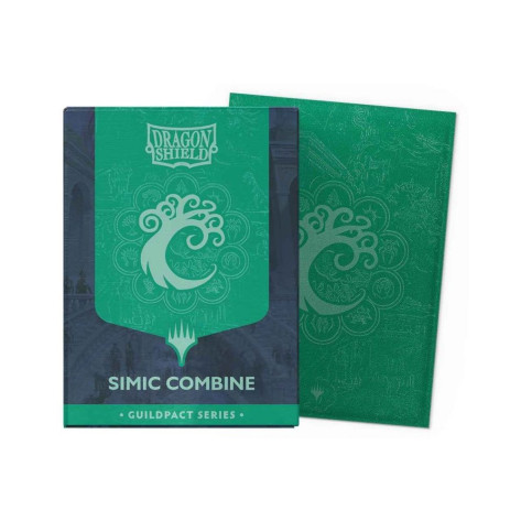 Протектори за карти Dragon Shield - Matte Dual Art Sleeves Standard Size, MTG Guildpact Series: Simic Combine (100 бр.)