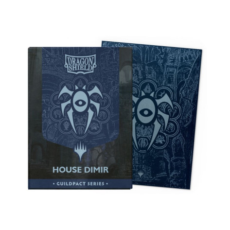 Протектори за карти Dragon Shield - Matte Dual Art Sleeves Standard Size, MTG Guildpact Series: House Dimir (100 бр.)