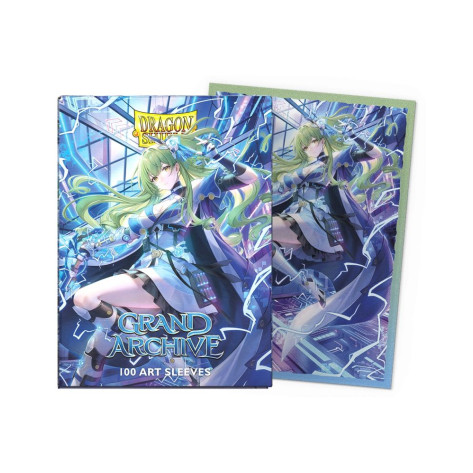 Протектори за карти Dragon Shield - Matte Dual Art Sleeves Standard Size, Grand Archive: Lorraine, Arclight Saber (100 бр.)