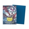 Протектори за карти Dragon Shield - Matte Dual Sleeves Standard Size, Blue Silver (100 бр.)